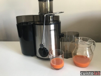 Avis Centrifugeuse fruits et légumes 65MM à trois vitesse de Aicok