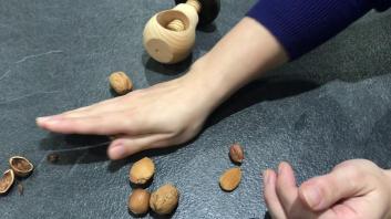 Utilisation du casse-noix champignon de Roger Orfèvre