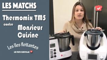 Thermomix TM5 contre Monsieur Cuisine Edition Plus pour la recette des îles flottantes