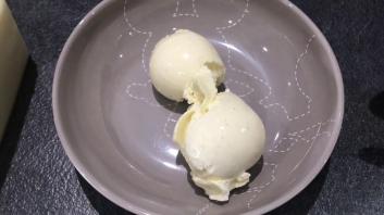 Résultat de la glace vanille avec la sorbetière de Lidl